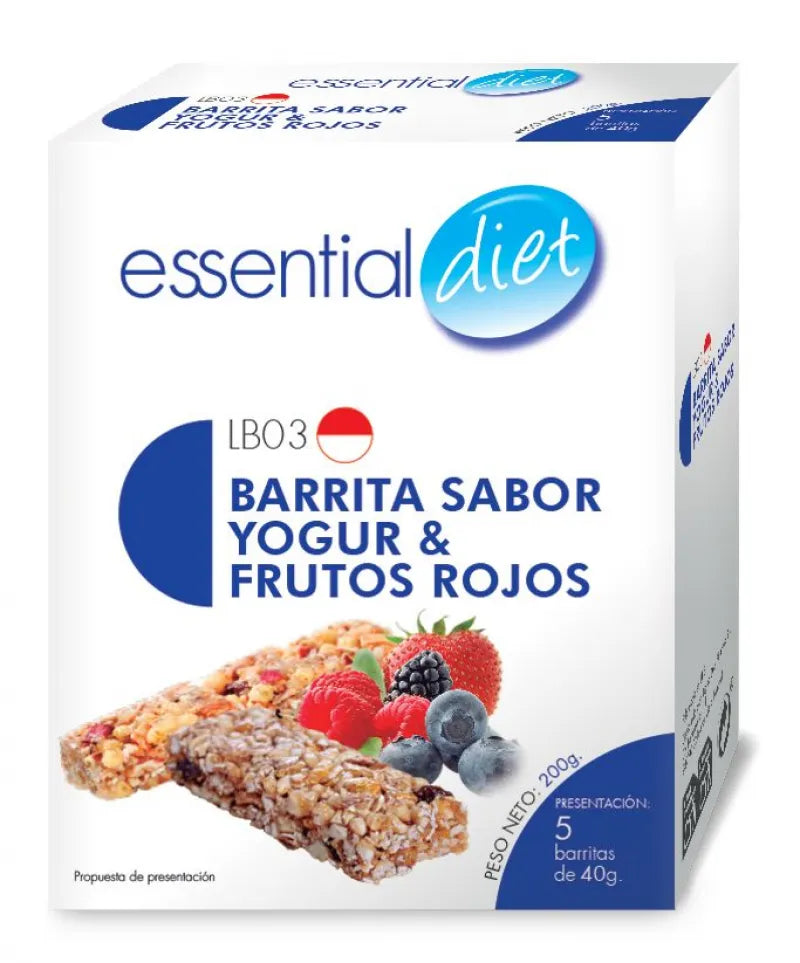 Barrita crisp yogur frutos rojos (5 raciones)