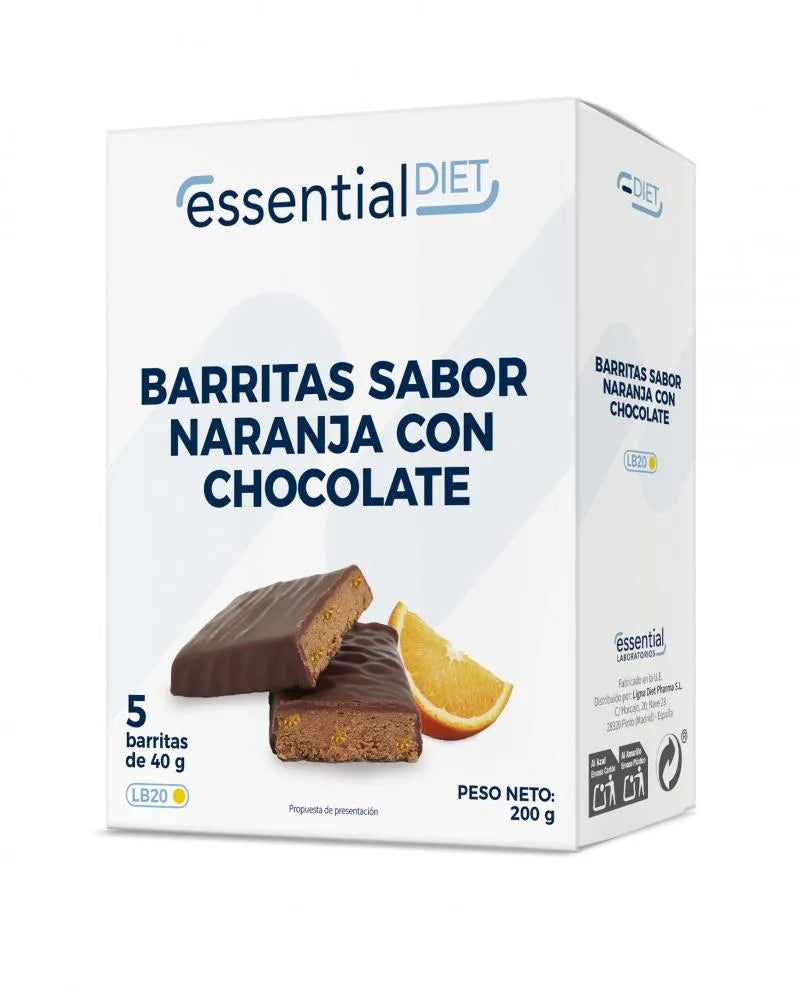 Barritas sabor naranja con chocolate (5 raciones)