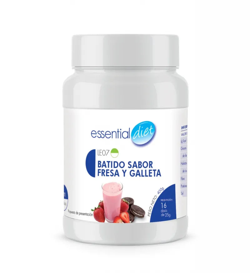 Batido sabor fresa-galleta formato económico (16 raciones).