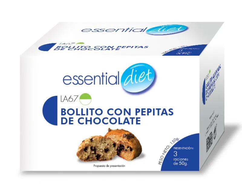 Bollito con pepitas de chocolate (3 raciones)
