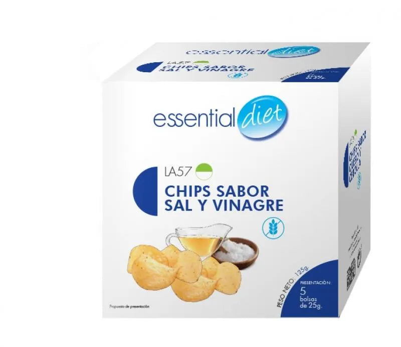 Chips sabor sal y vinagre (5 raciones).