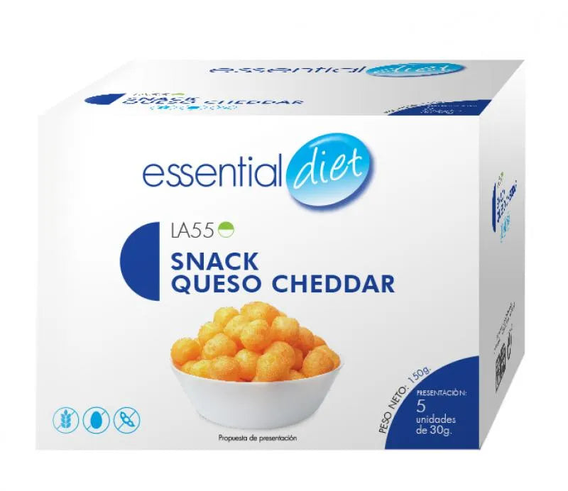 Snack de queso chedar (5 raciones)