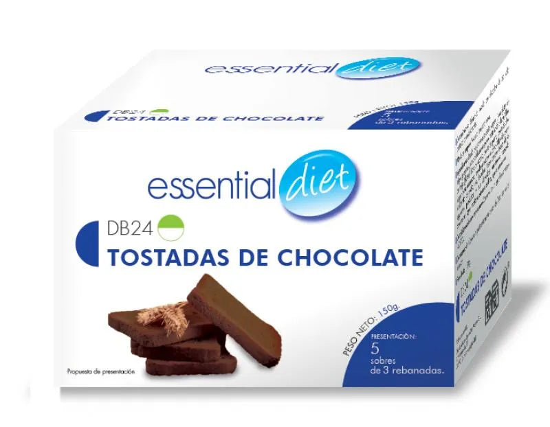 Tostadas de chocolate (5 raciones).